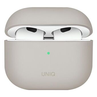 UNIQ etui Lino AirPods 3 gen. Silikone beige/beige