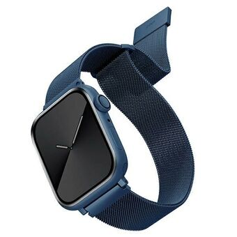 UNIQ Rem Dante Apple Watch Series 4/5/6/7 / SE 38/40 / 41mm. Rustfritt stål blå / koboltblå