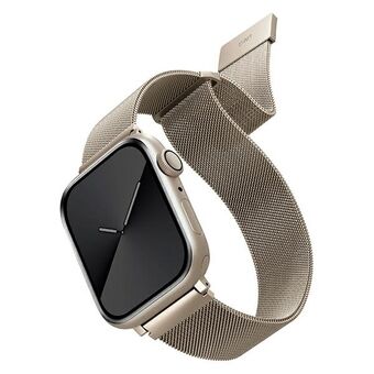 UNIQ-remmen Dante for Apple Watch Series 1/2/3/4/5/6/7/8/9/SE/SE2 i rustfritt stål, 38/40/41 mm i stjerneklar utførelse.