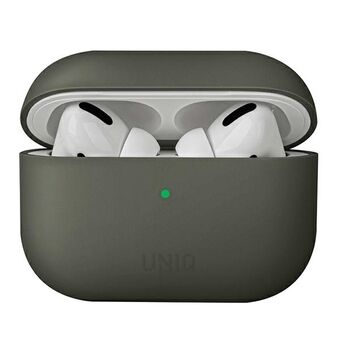 UNIQ veske Lino AirPods Pro Silikon grå / grå mose