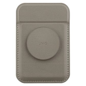 UNIQ Flixa magnetisk kortholder med støttegrå/flintgrå MagSafe