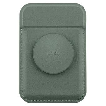 UNIQ Flixa magnetisk kortlomme med støtte, grønn/lichen green MagSafe