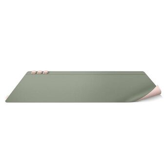 UNIQ Hagen tosidig magnetisk skrivebordsunderlag i rosa-grønn/blush pink-mist green