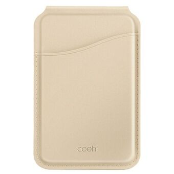 UNIQ Coehl Esme magnetisk lommebok med speil og støtte, kremfarget/cream