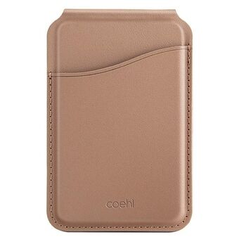UNIQ Coehl Esme magnetisk lommebok med speil og støtte beige/dusty nude.