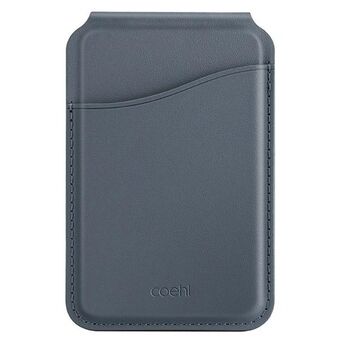 UNIQ Coehl Esme magnetisk lommebok med speil og støtte, mørkeblå/safirblå.