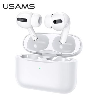 USAMS Bluetooth 5.0-hodetelefoner TWS Emall Series Wireless White / White BHUYM01 (US-YM001)