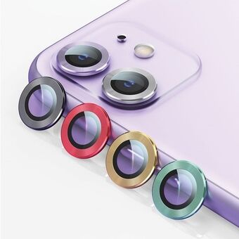 USAMS kameralinsebriller iPhone 11 metallring gul / gul BH572JTT06 (US-BH572)
