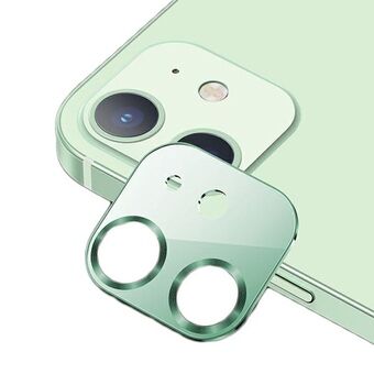 USAMS kameralinse glass iPhone 12 mini metall grønn / grønn BH706JTT04 (US-BH706)
