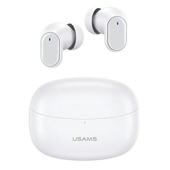 USAMS Bluetooth 5.1 TWS hodetelefoner BH-serien trådløs hvit / hvit BHUBH02