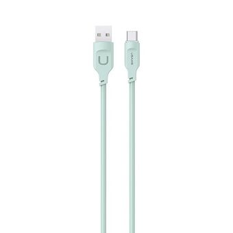 USAMS USB-C PD Hurtigladekabel 1,2m 6A Lithe Series grønn/grønn SJ568USB04 (US-SJ568)