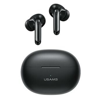 USAMS Bluetooth 5.3 TWS X-don-serien trådløse hodetelefoner svart/svart BHUENCXD01 (US-XD19)