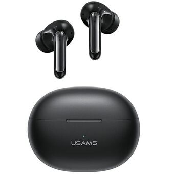 USAMS Bluetooth 5.3 TWS X-Don-serien dual mic ENC trådløse øretelefoner, svart BHUXD01 (SAMS-XD18)