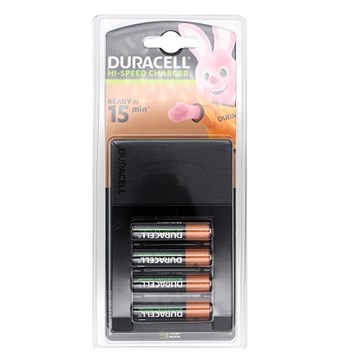Duracell Hi-Speed lader - 15 minutters lader - Inkl. 4xAA 1300mAh