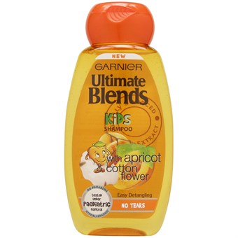 Garnier Ultimate Blends Kids 2 in 1 No Tears Shampoo - Aprikos & Bomullsblomst - 250 ml
