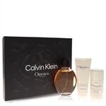 Obsession by Calvin Klein - Gift Set -- 4.2 oz Eau De Toilette Spray + 3.4 oz After Shave Balm + 2.6 oz Deodorant Stick - for menn