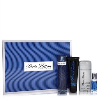 Paris Hilton by Paris Hilton - Gift Set -- 3.4 oz  Eau De Toilette Spray + 3 oz Body Wash + 2.75 oz Deodorant Stick + .25 Mini EDT Spray - for menn