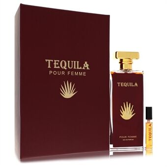 Tequila Pour Femme Red by Tequila Perfumes - Eau De Parfum Spray + Free .17 oz Mini EDP Spray 100 ml - for kvinner