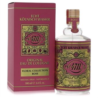 4711 Floral Collection Rose by 4711 - Eau De Cologne Spray (Unisex) 100 ml - for menn