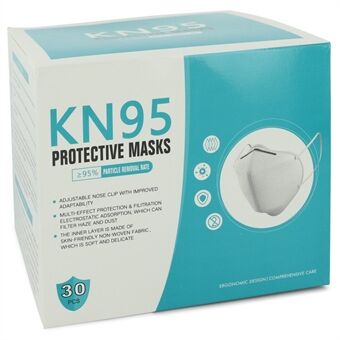 Kn95 Mask by Kn95 - Thirty (30) KN95 Masks, Adjustable Nose Clip, Soft non-woven fabric, FDA and CE Approved (Unisex) 1 size - for kvinner