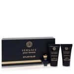 Versace Pour Femme Dylan Blue by Versace - Gift Set -- 0.17 oz Mini EDP + 0.8 oz Body Lotion + 0.8 oz Shower Gel - for kvinner