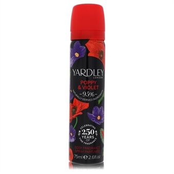 Yardley Poppy & Violet by Yardley London - Body Fragrance Spray 77 ml - for kvinner