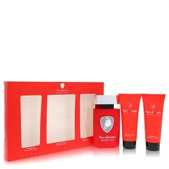 Lamborghini Sportivo by Tonino Lamborghini - Gift Set -- 4.2 oz Eau De Toilette Spray + 3.4 oz Shower Gel + 3.4 oz After Shave Balm - for menn