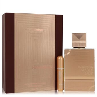 Al Haramain Amber Oud Gold Edition Extreme by Al Haramain - Gift Set 200 ml 6.7 Pure Perfume Spray + 0.34 oz Refillable Spray - for kvinner