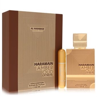 Al Haramain Amber Oud Gold Edition Extreme by Al Haramain - Gift Set 100 ml 3.4 Pure Perfume Spray + 0.34 oz Refillable Spray - for kvinner