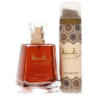 Lattafa Raghba   by Lattafa - Eau De Parfum Spray Plus 1.7 Oz Deodorant Spray (Unboxed) 100 ml - for menn