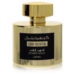 Lattafa Confidential Private Gold by Lattafa - Eau De Parfum Spray (Unisex Unboxed) 100 ml - for menn