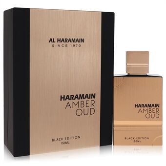 Al Haramain Amber Oud Black Edition by Al Haramain - Gift Set 150 ml 150 ml Eau De Parfum Spray + 0.34 oz Refillable Spray - for menn