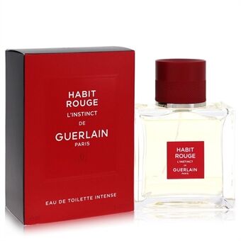 Habit Rouge L\'instinct by Guerlain - Eau De Toilette Intense Spray 50 ml - for menn
