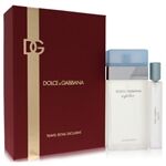 Light Blue by Dolce & Gabbana - Gift Set -- 3.4 oz Eau De Toilette Spray + .33 oz EDT Spray Travel Exclusive - for kvinner