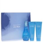 Cool Water by Davidoff - Gift Set -- 3.4 oz Eau De Toilette Spray + 2.5 oz Body Lotion + 2.5 oz Shower Gel - for kvinner