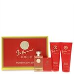 Touch by Fred Hayman - Gift Set -- 3.4 oz Eau De Toilette Spary + 6.7 oz Body Lotion + 6.7 oz Shower Gel + 0.61 oz Pocket Soray - for kvinner