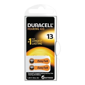 Duracell Activair 13 høreapparatbatteri - 6 stk
