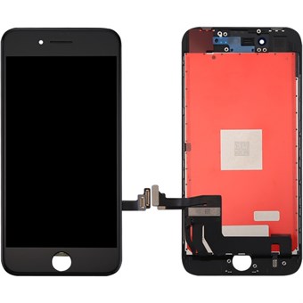 iPhone 8 Plus LCD + Berøringsskjerm - Svart A +