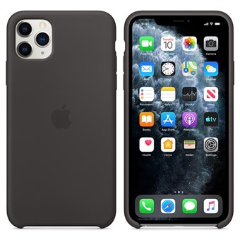 iPhone 11 silikonetui - svart
