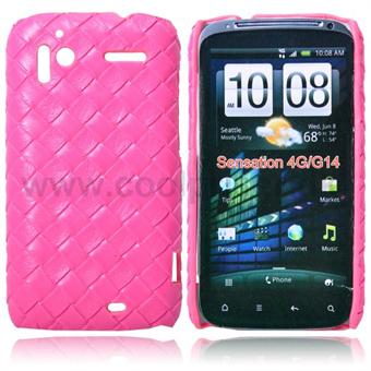 HTC Sensation lærdeksel (rosa)
