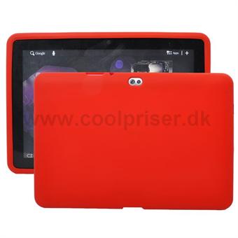 Samsung Galaxy Tab 10.1 silikondeksel (rød) Generasjon 1
