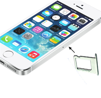 Nano SIM-kort Hold iPhone 5 / 5S (Sølv)