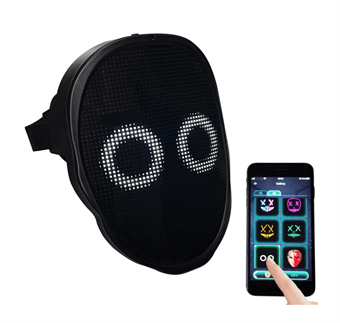 Maske med Bluetooth-styring for ansiktstransformasjon - Barn og Voksne