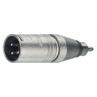 Xlr Adapter XLR 3-Pin Hanne - RCA Hanne Sølv
