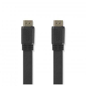 Høyhastighets HDMI™-kabel med Ethernet | HDMI™-kontakt | HDMI™-kontakt | 4K@30Hz | 10,2 Gbps | 2,00 m | Flat | PVC | Svart | Eske