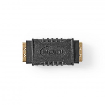 HDMI™-adapter | HDMI™ Kvinne | HDMI™ Kvinne | Gullbelagt | Bare | ABS | Svart | 1 stk. | Eske