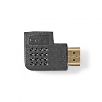 HDMI™ Adapter | HDMI ™ -kontakt | HDMI™ Hun | Gull belagt | Vinklet Høyre | ABS | Sort | 1 stk. | Plastpose