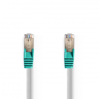 Cat 5e kabel | F/UTP | Kryss | RJ45 hann | RJ45 hann | 3,00 m | Runde | PVC | Grå | Plastpose