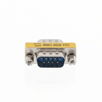 Seriell adapter D-SUB 9-pins hann - D-SUB 9-pins hann metall