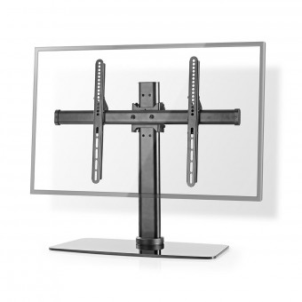Full Motion TV- Stand | 32-65" | Maksimal vekt: 45 kg | Tiltbar | Kan roteres | Justerbare forhåndsinnstilte høyder | Glass / Stål | Sort